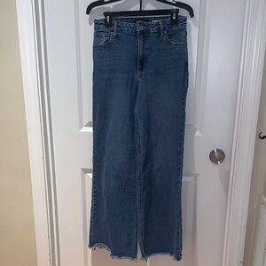 BCBG Women’s Wide-Leg Blue Jeans